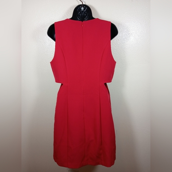 Mare Mare x Anthropologie Red Cut-Out Shift Dress size Medium - Picture 4 of 11